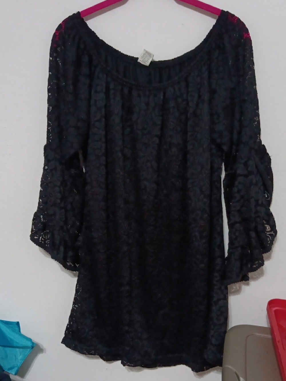 Lildy Black Full Lace Tunic